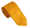 Van Buck Orange Paisley Tie & Square Set