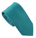 Van Buck Satin Teal Tie & Square