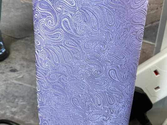 LA smith standard fancy poly paisley tie lilac