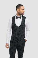 Georgi velvet waistcoat black HOUSE OF CAVANI