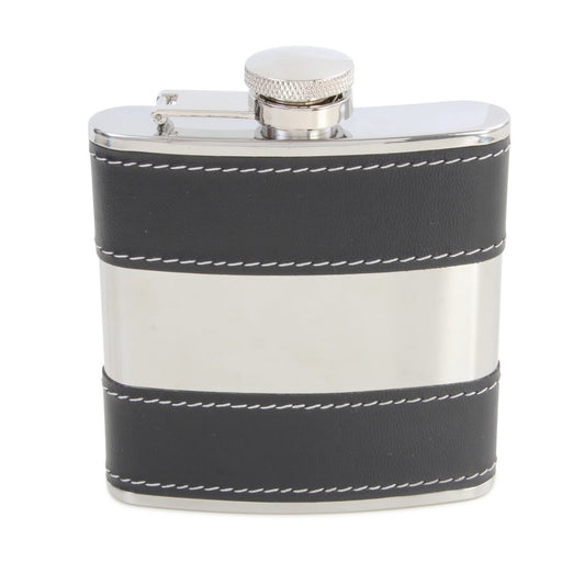 Hip flasks silver black