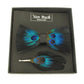 Van buck feather bow tie and lapel pin