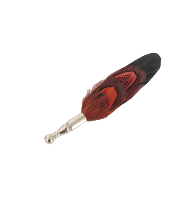 Feather lapel pins choice of colour