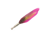Feather lapel pins choice of colour