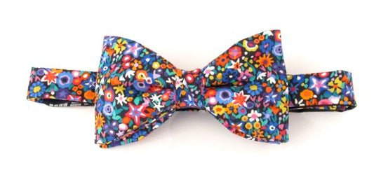 Dazzle bow tie made with Liberty fabric