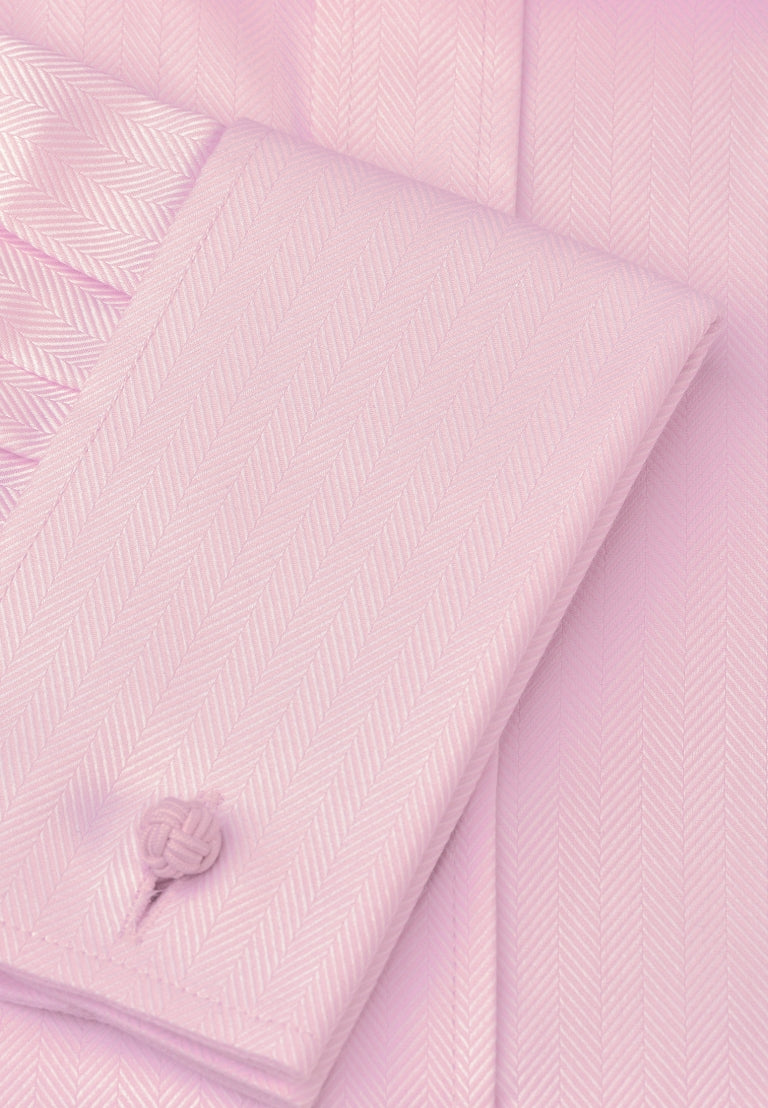 Long sleeve pink shirt Double Cuff