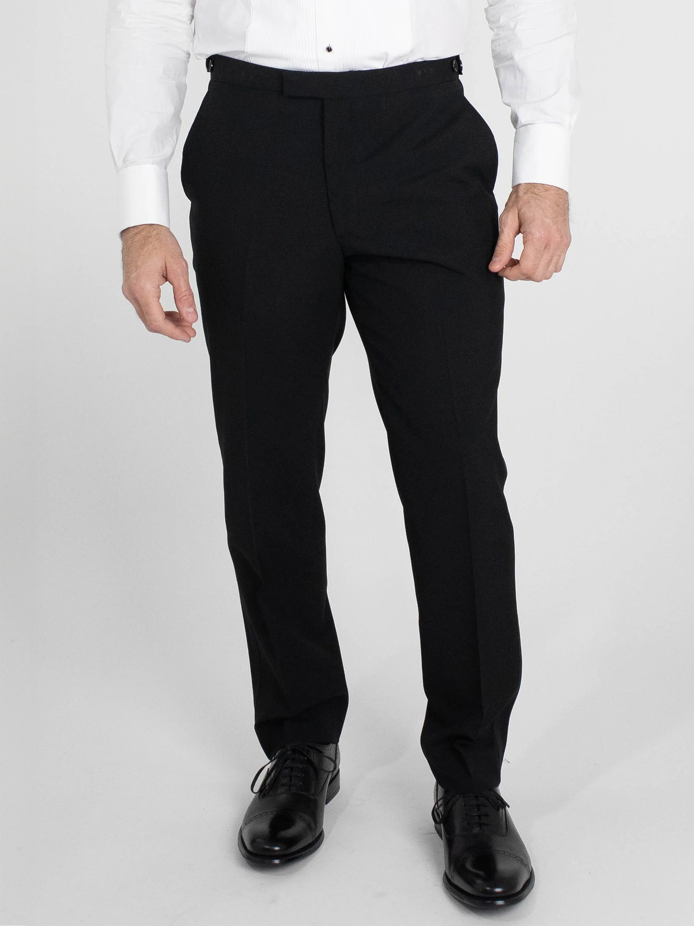 Black Tie Dinner Trousers With Thin Tape