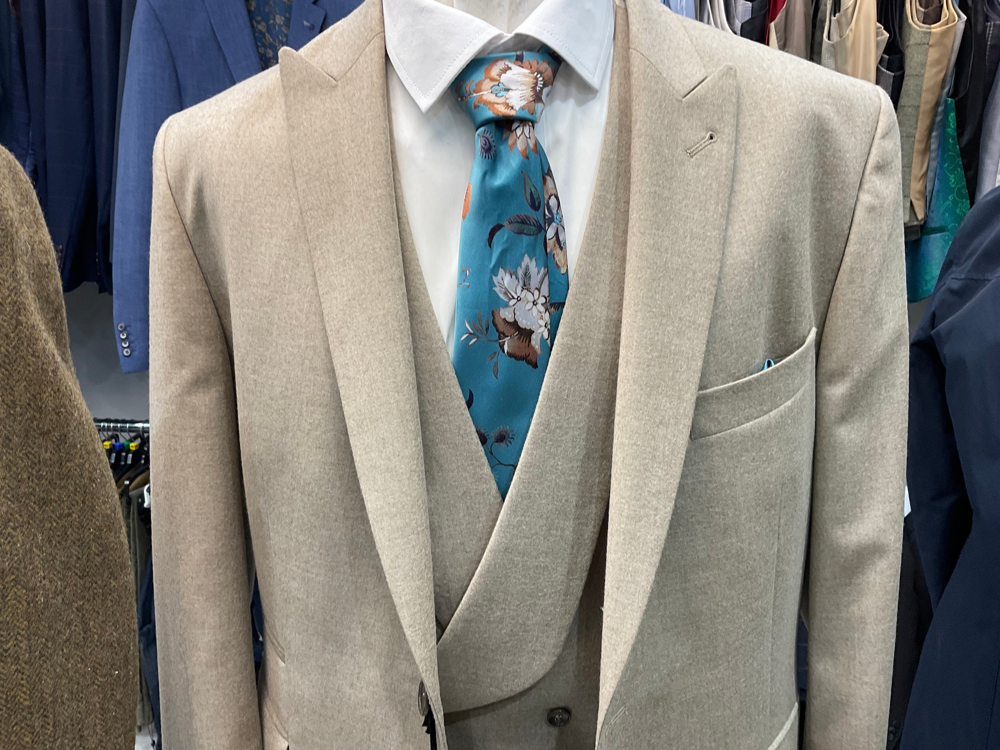 Wilvorst Double-Breasted Flannel Waistcoat