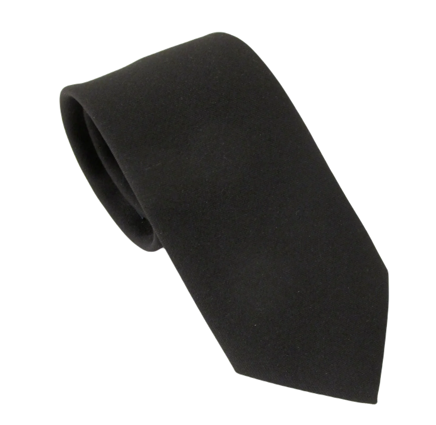 Black polyester tie