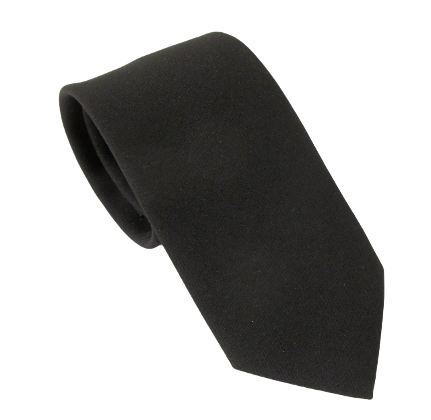 Van Buck Black polyester tie Funeral