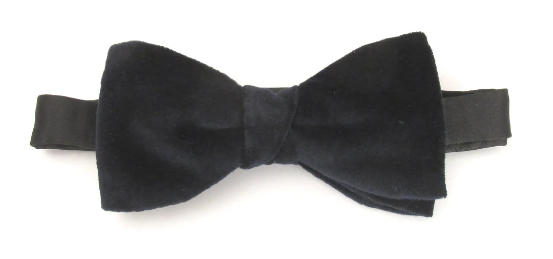 Bow Tie - Navy velvet