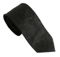 VAN BUCK BLACK POLY PAISLEY TIE AND POCKET SQUARE
