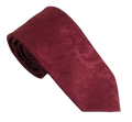 VAN BUCK POLY PAISLEY WINE TIE AND POCKET SQUARE