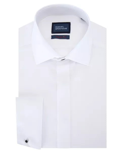 Daniel Grahame White Regular Fit Formal Shirt