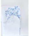Daniel Grahame White shirt with blue collar and cuff