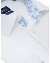 Daniel Grahame White shirt with blue collar and cuff