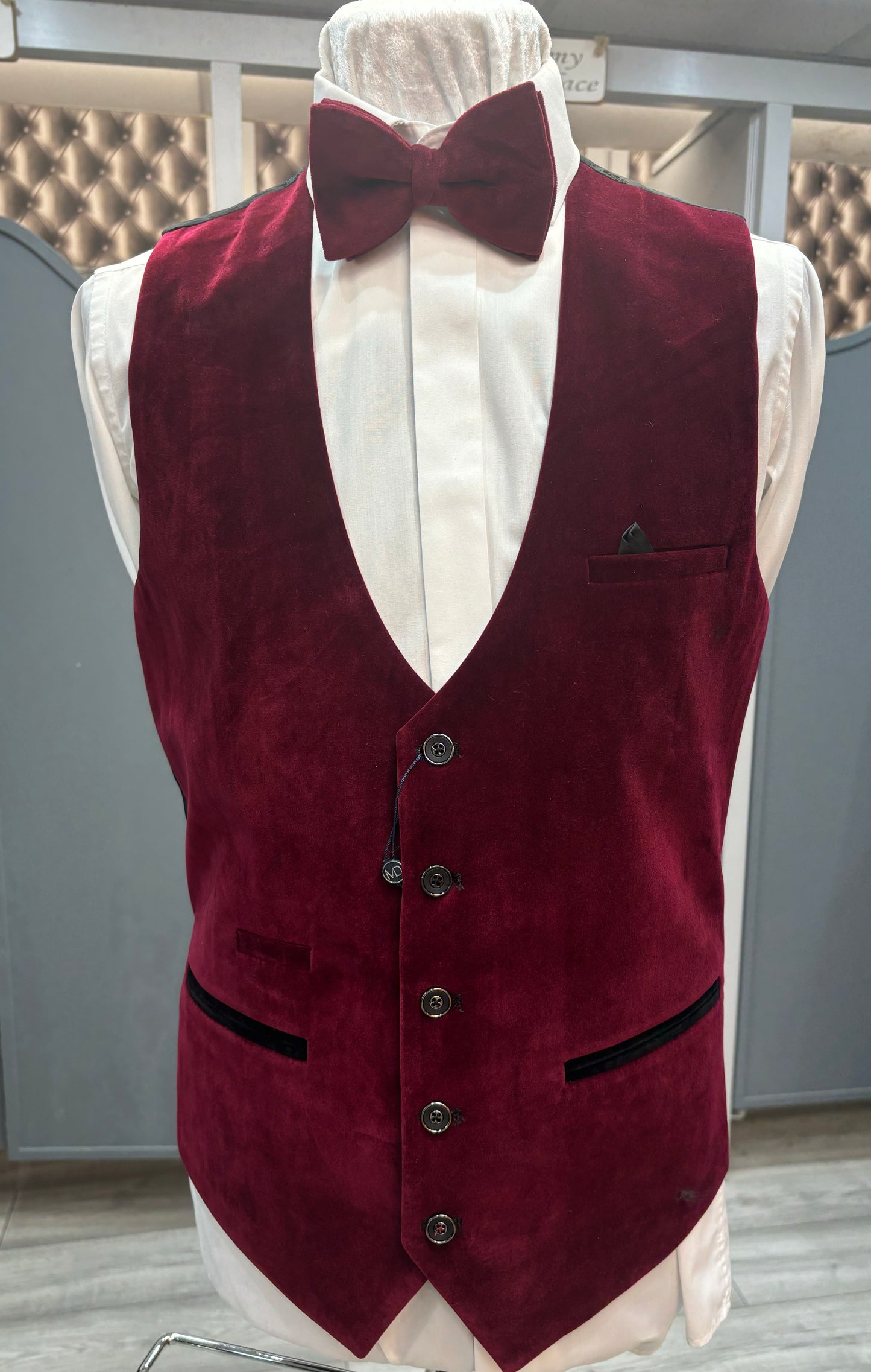 Hudson velvet waistcoat