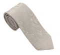 Silver Paisley Silk Soprano Tie and Square