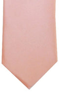 LA SMITH PEACH weft SATIN TIE AND POCKET SQUARE