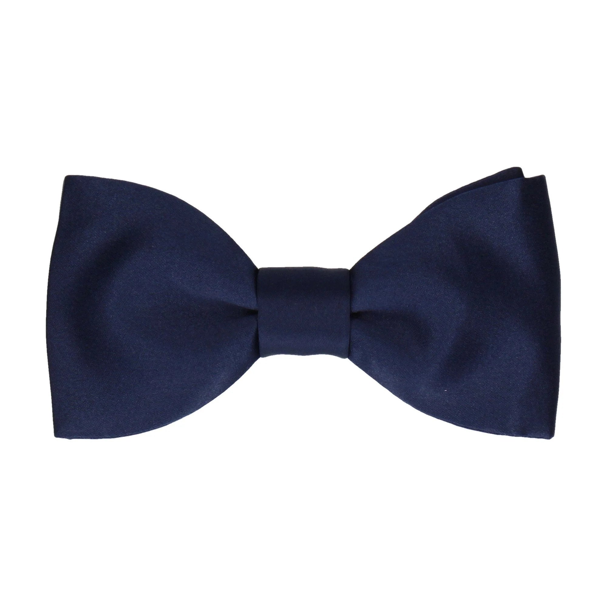 Van Buck Satin Navy Bow Tie