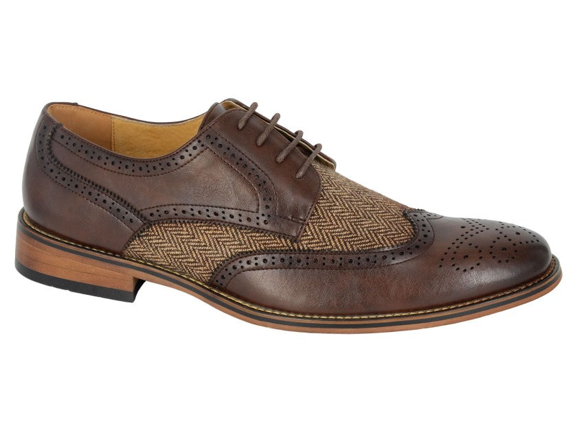 Dark Brown PU Woven Textile (M410db) NEW