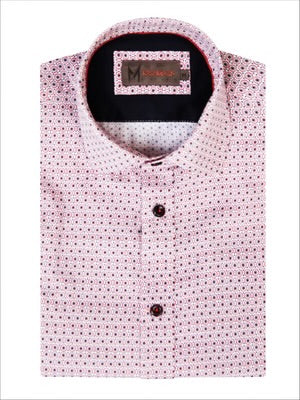 Sol White Red Short Sleeve Shirt