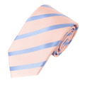 Van Buck Pink Blue Stripe Silk Tie