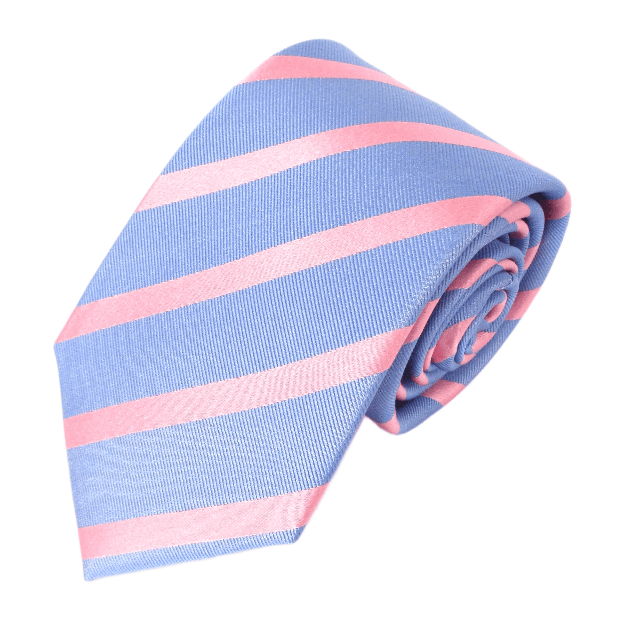 Van Buck Sky Pink Silk Stripe Tie
