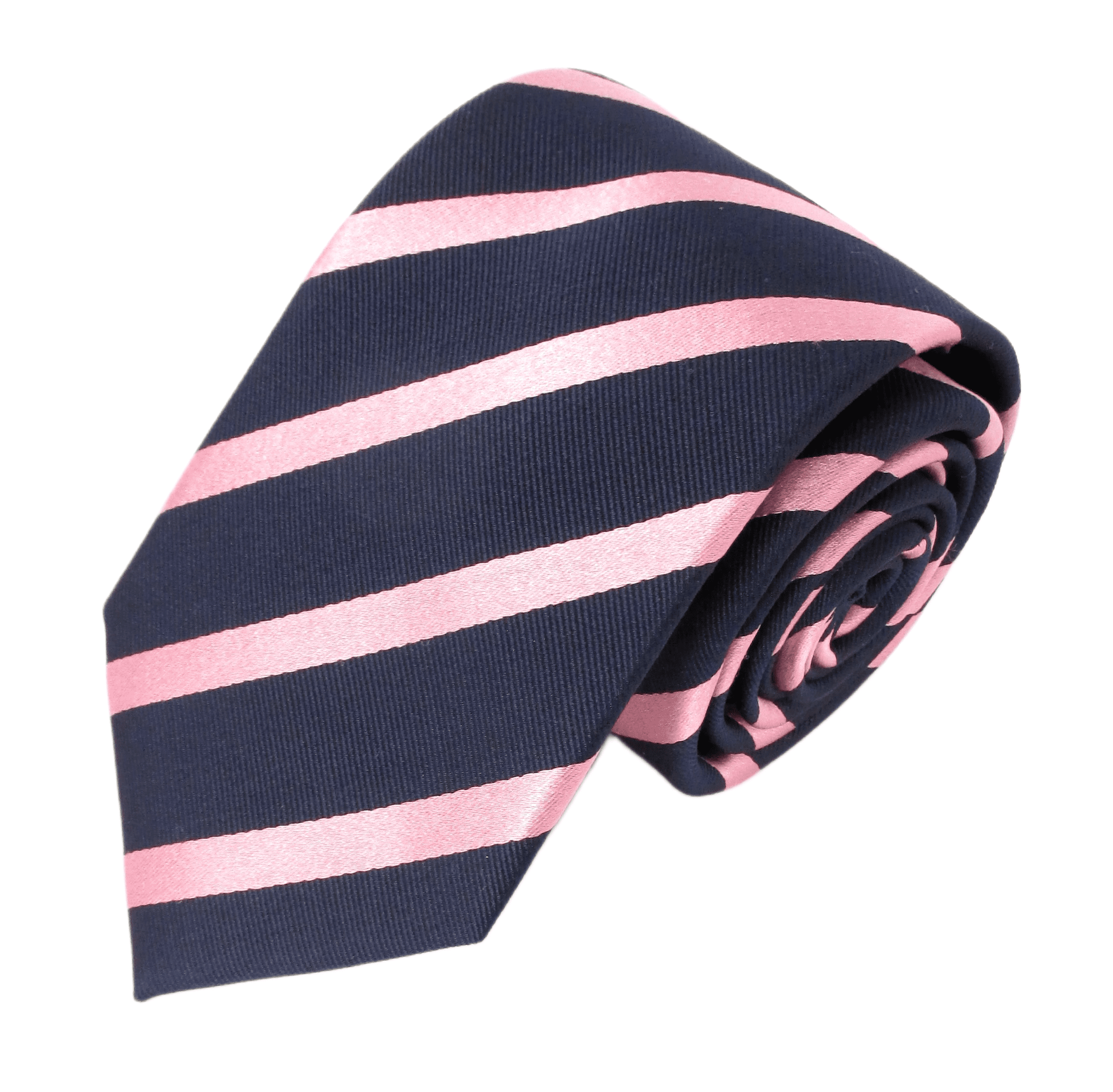 Van Buck Navy Pink Silk Stripe Tie