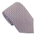 Van Buck Italian Printed Silk Blue Dachshund Tie