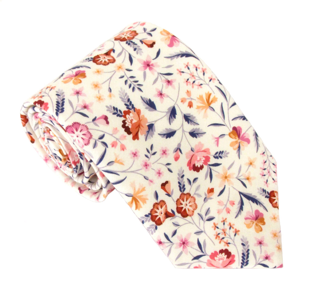 Van Buck Robyn Emily Pink Tie and Pocket Square made with Liberty Fabric