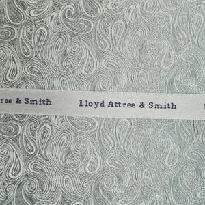 Wedding Paisley Tie and Matching Square Silver