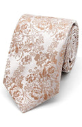 Pretty Floral Tie and Square Bronze
