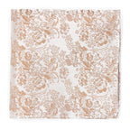 Pretty Floral Tie and Square Bronze