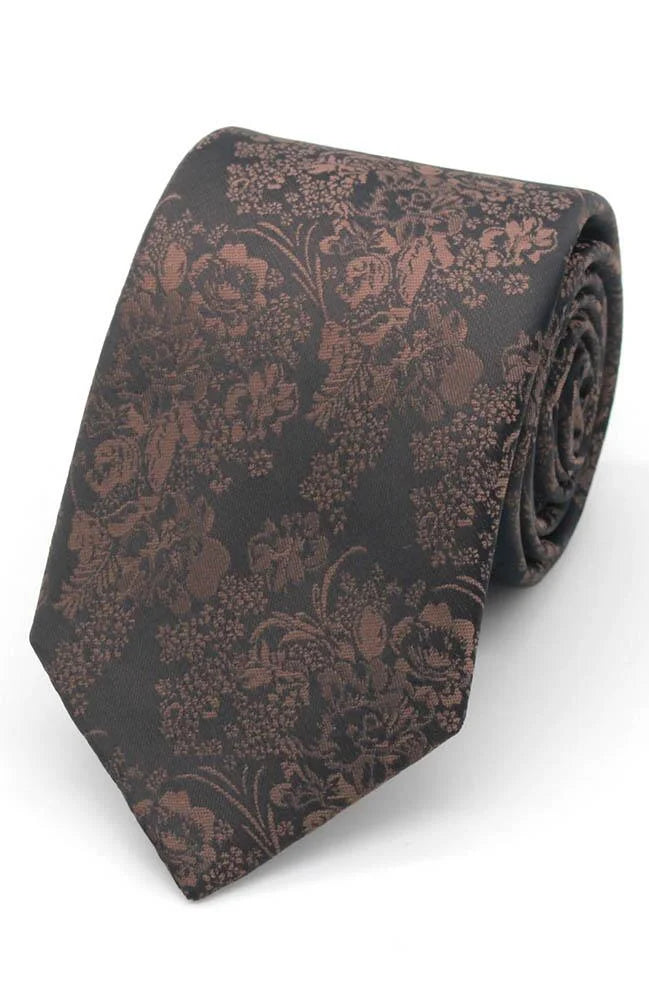 Pretty Floral Tie and Square Bark