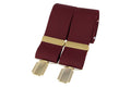 Burgundy plain 35mm gold clip braces – British Made