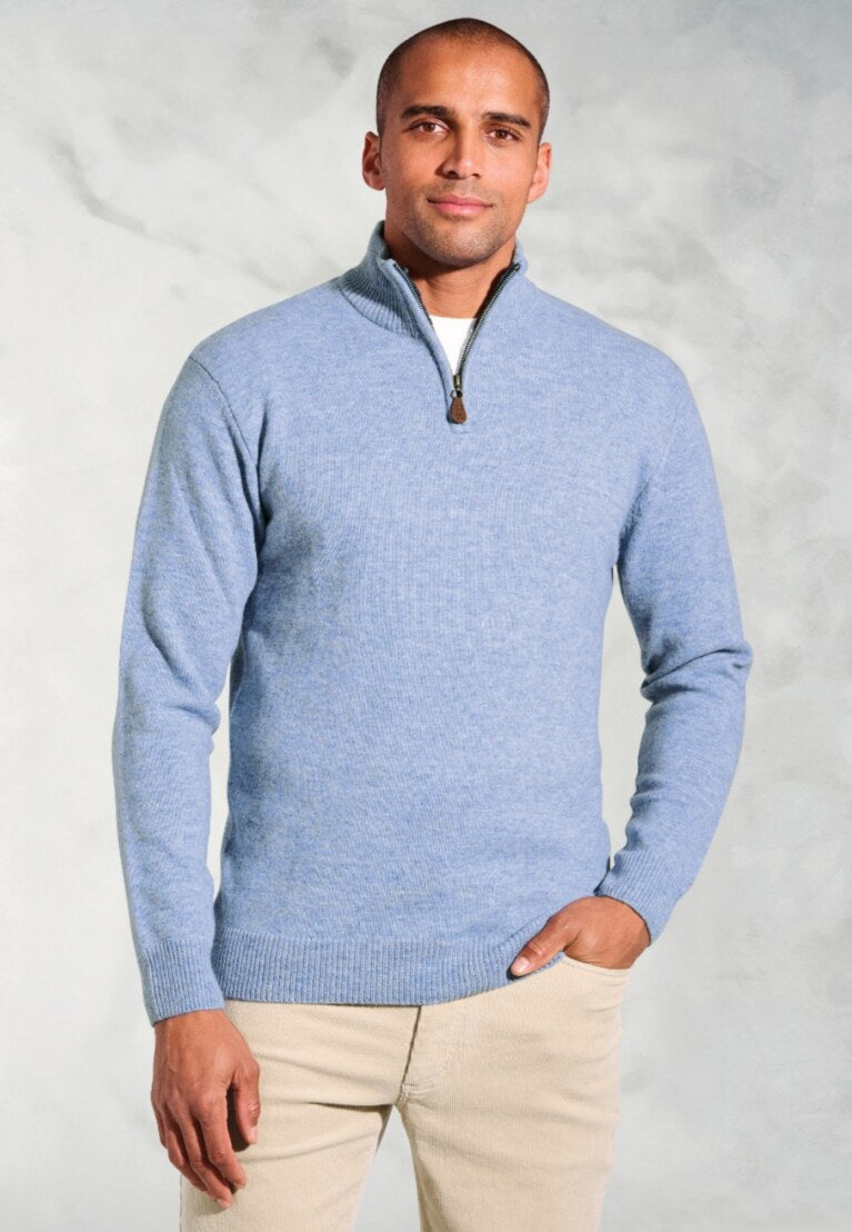 Rutherford Lambswool Blend Quarter Zip Jumper