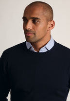 London Cotton Merino Crew Neck Jumper