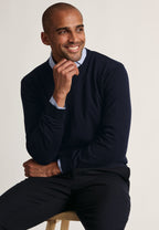 London Cotton Merino Crew Neck Jumper