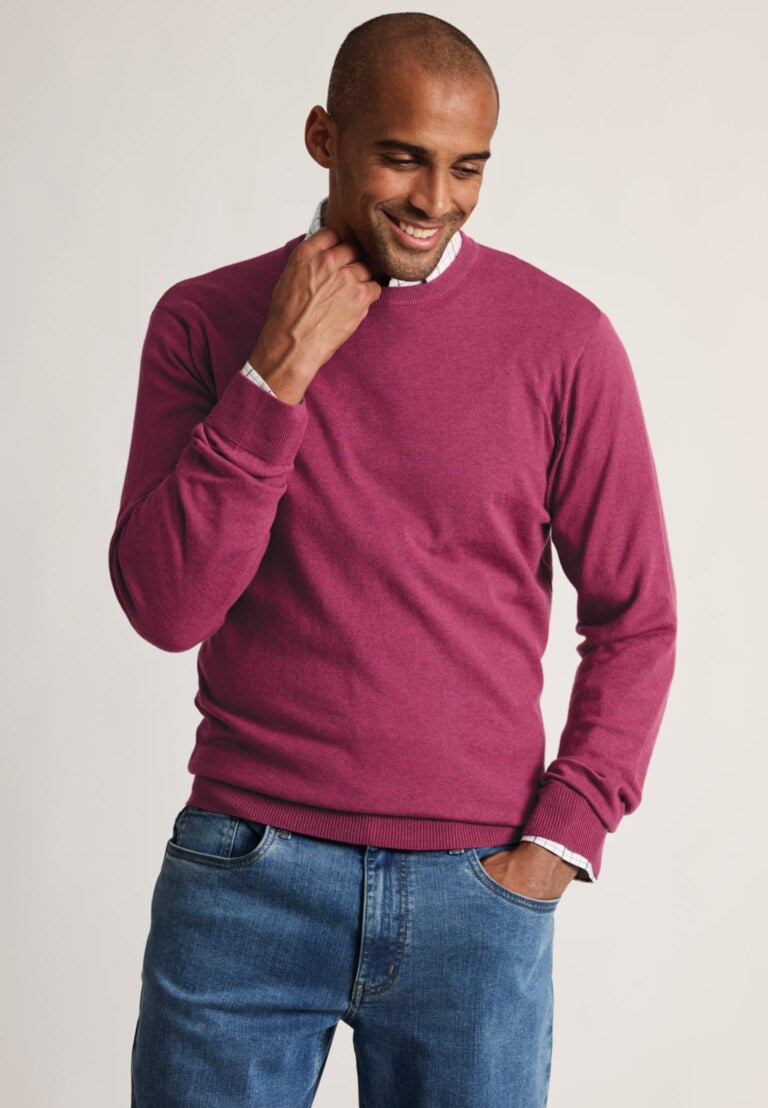 London Cotton Merino Crew Neck Jumper