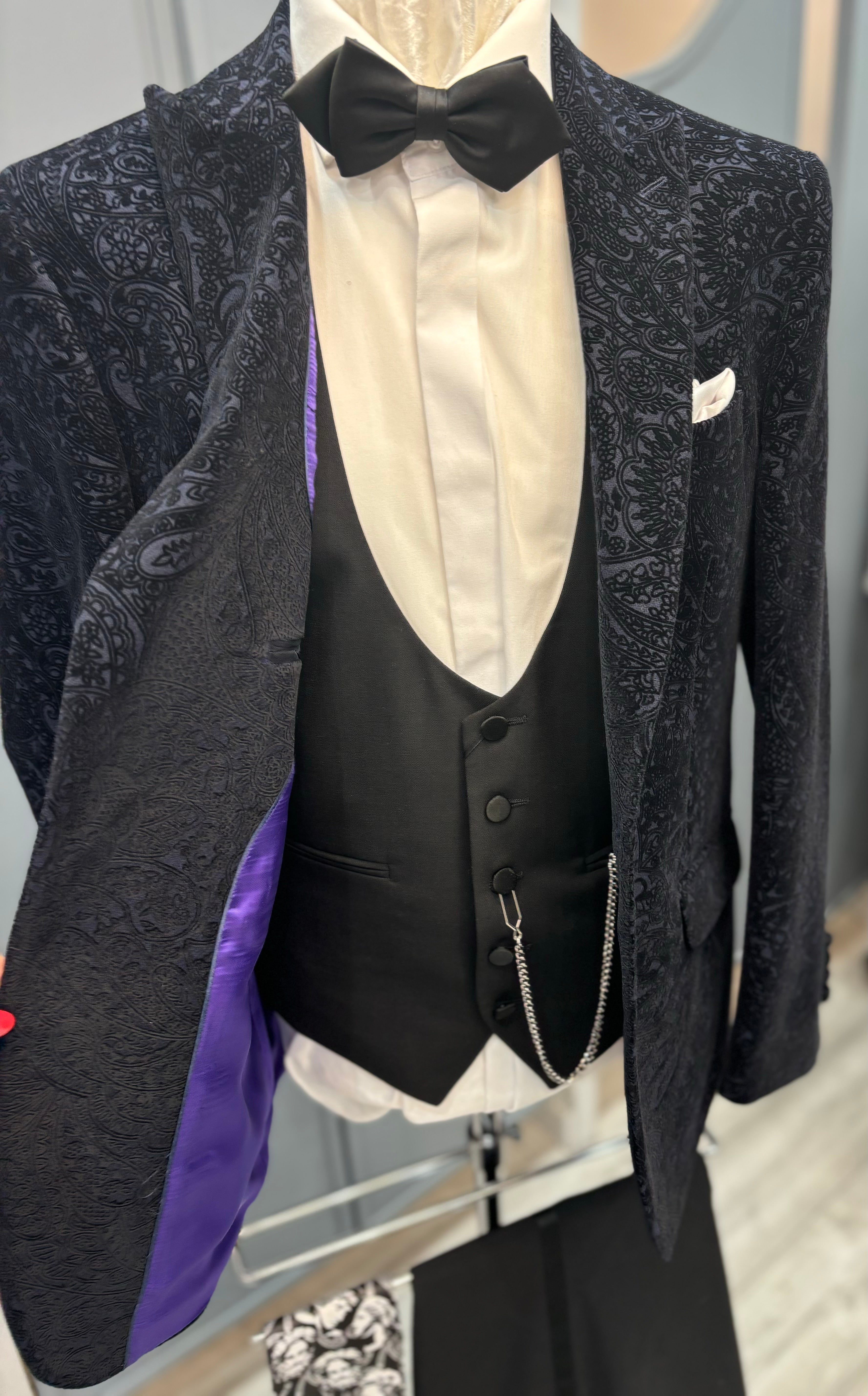 Jacquard velvet blazer  (Jerry)