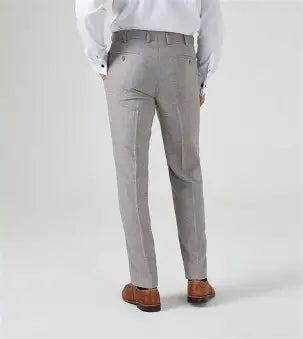 Jude Herringbone Tweed Trousers - Tailored