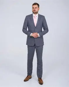 Jude Herringbone Tweed Trousers - Tailored