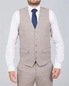 Jude Herringbone Tweed Waistcoat