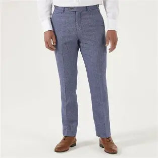 Jude Herringbone Tweed Trousers - Tailored