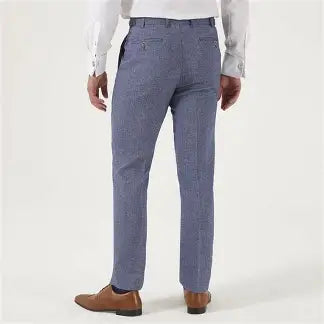 Jude Herringbone Tweed Trousers - Tapered