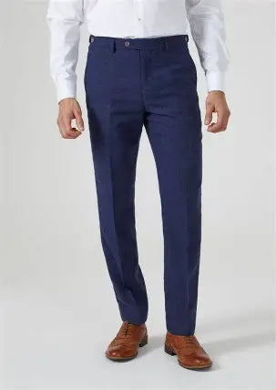 Jude Herringbone Tweed Trousers - Tailored