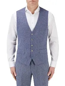 Jude Herringbone Tweed Waistcoat