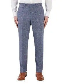 Jude Herringbone Tweed Trousers - Tapered