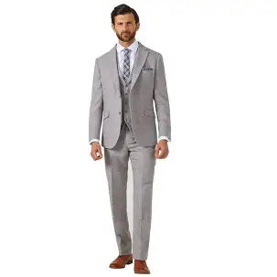 Jude Herringbone Tweed Trousers - Tailored